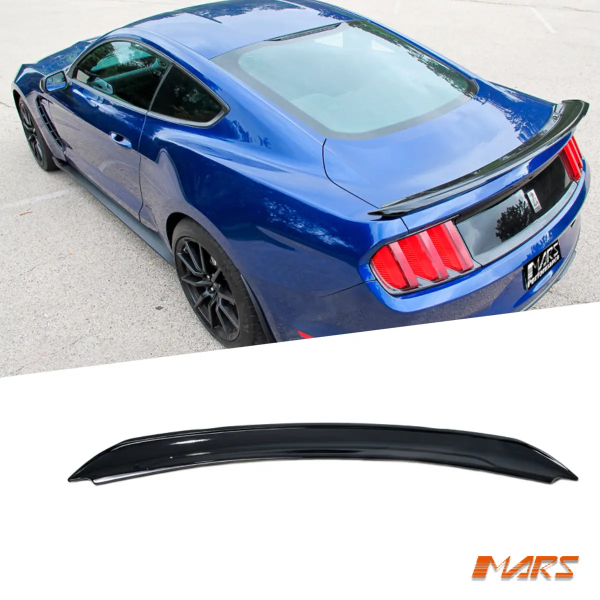 Gloss Black Abs Plastic Shelby Gt350 Style Rear Trunk Boot Spoiler Lip Bodykit For Ford Mustang S550 Fm Fn 2015-2022 1
