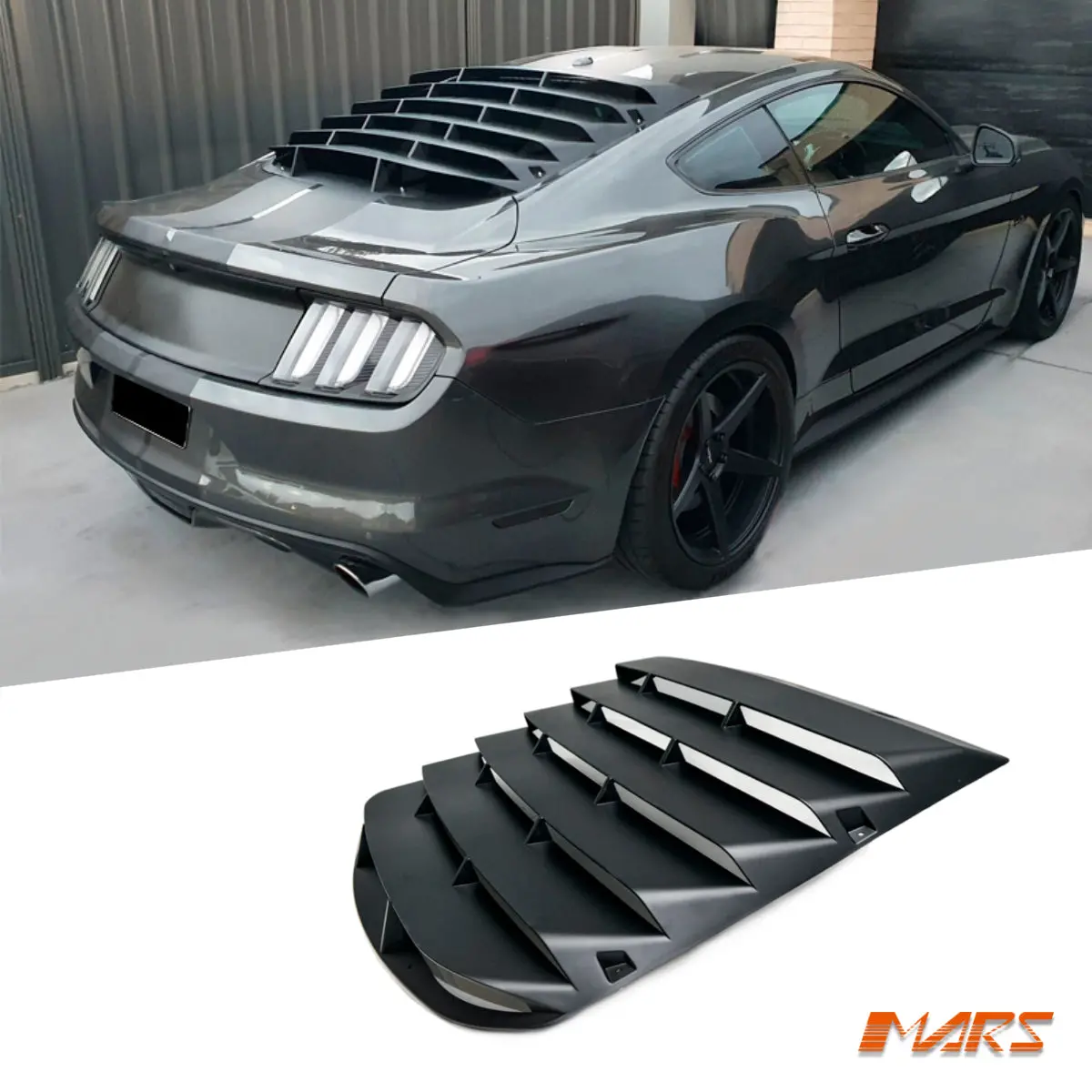 Performance Rear Window Louver Cover Sun Shade Bodykit For Ford Mustang Fm Fn 2015-2023 1