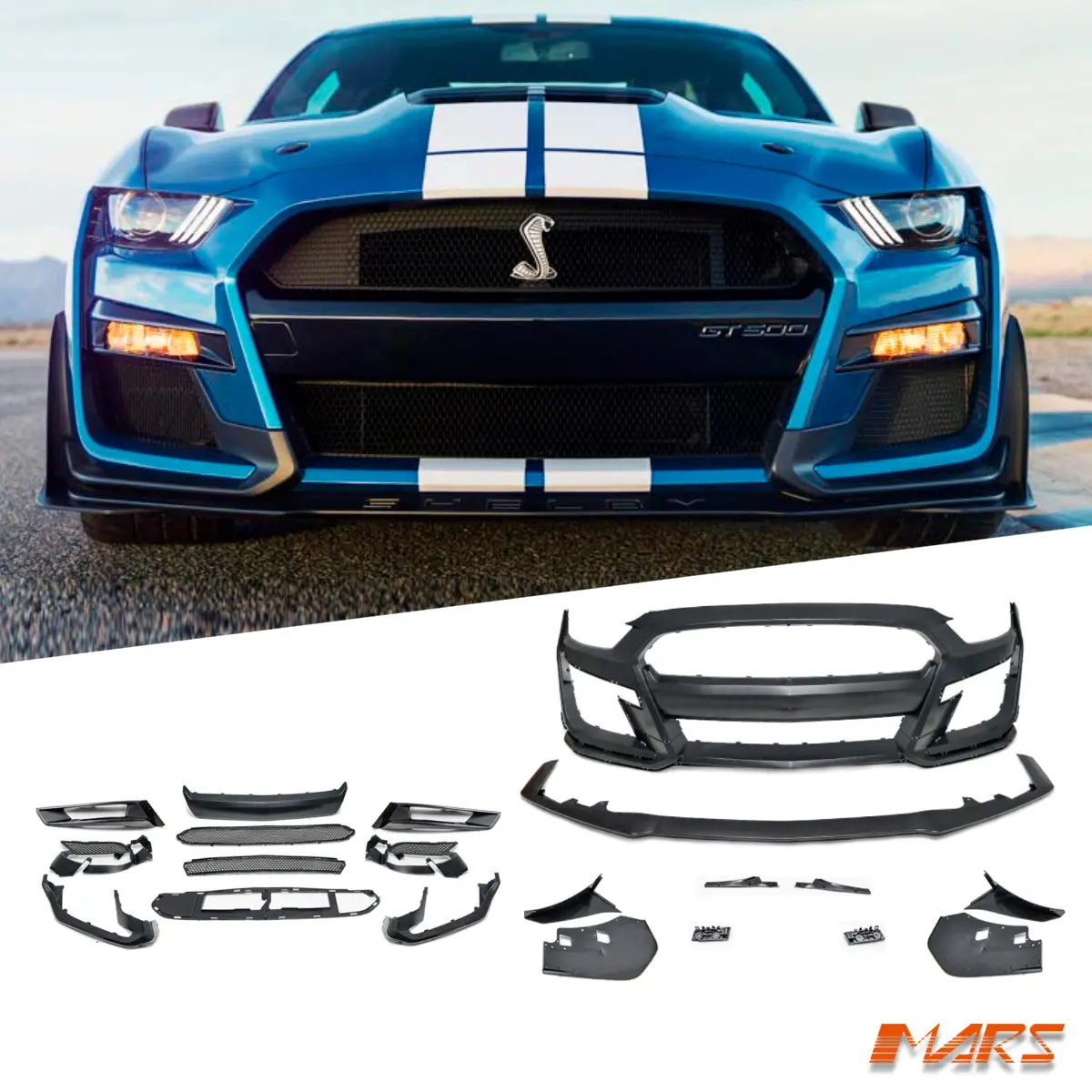Shelby Gt500 Style Front Bumper Bar Bodykit For Ford Mustang Fm 2015-2017 1