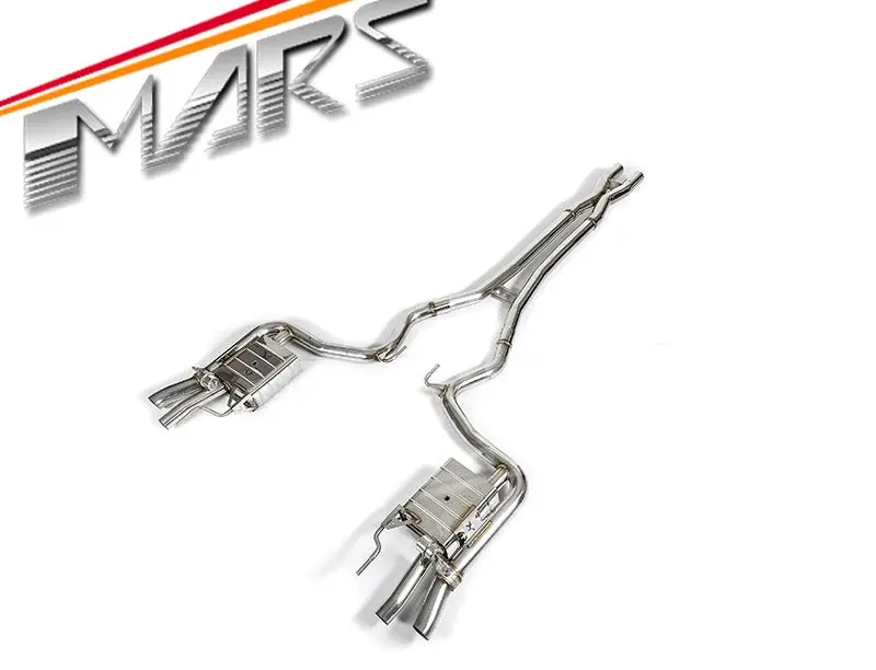 Mars Performance Twin Exhaust Cat-Back System With Volume Control Valve For Ford Mustang Fm Fn 2015-2018 V8 5.0 1