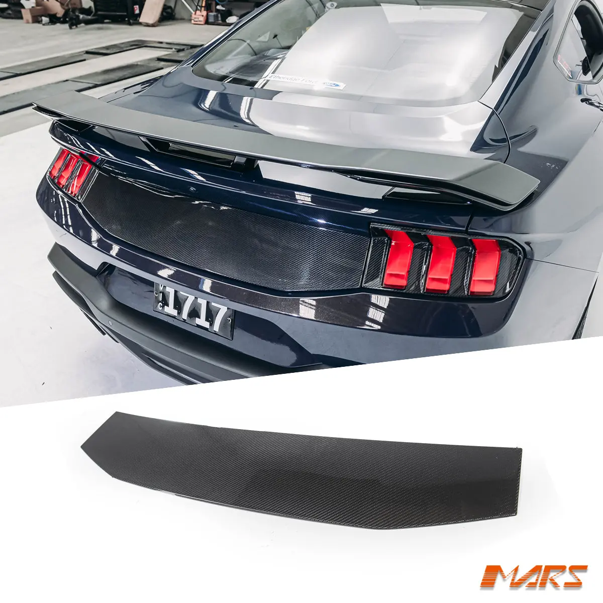 Flokraft Dry Carbon Trunk Garnish Deck Trim Cover Bodykit For Ford Mustang S650 Fo & Darkhorse (2023–2025) 1