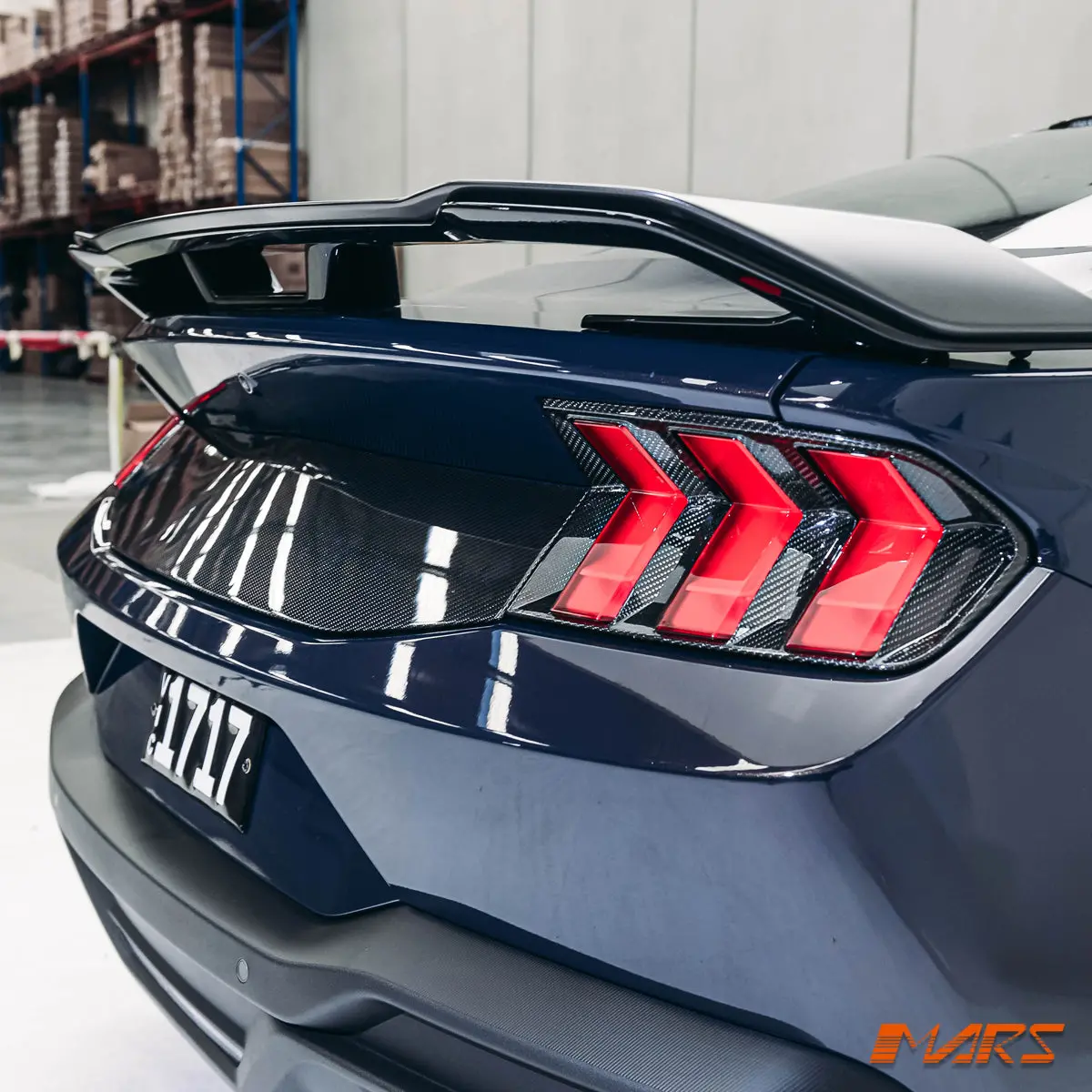 Flokraft Dry Carbon Tail Lights Trim Cover Bodykit For Ford Mustang S650 Fo & Darkhorse (2023–2025) 2