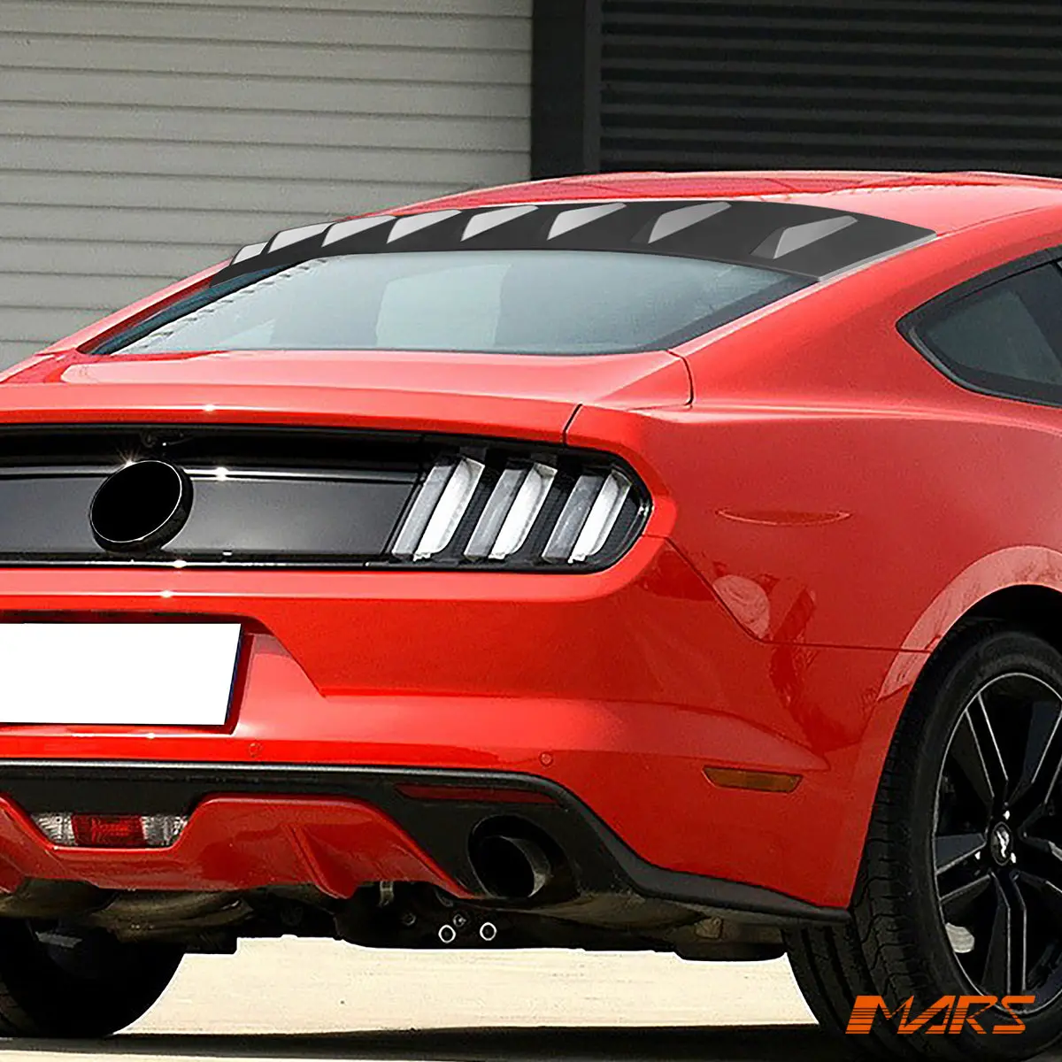 Floaro Gloss Black Rear Roof Fin Lip Spoiler Bodykit For Ford Mustang S550 Fm Fn 2015-2022 2