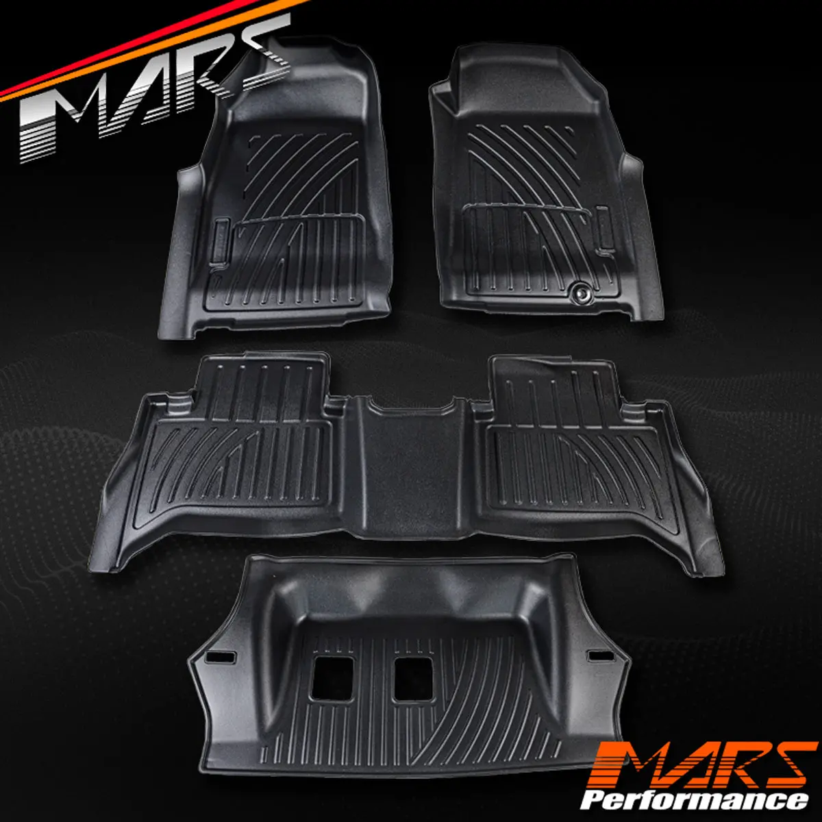 Tpe 3D Moulded Car Floor Mats For Isuzu Mu-X 3 Rows 2013-2021 1