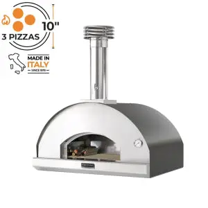 Fontana Mangiafuoco Anthracite Build In Wood Pizza Oven 1