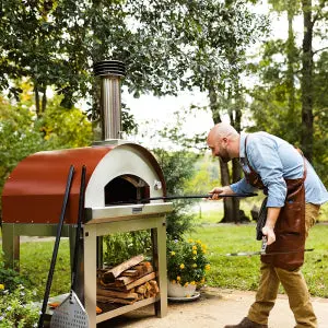 Fontana Marinara Rosso Wood Pizza Oven Including Trolley 2