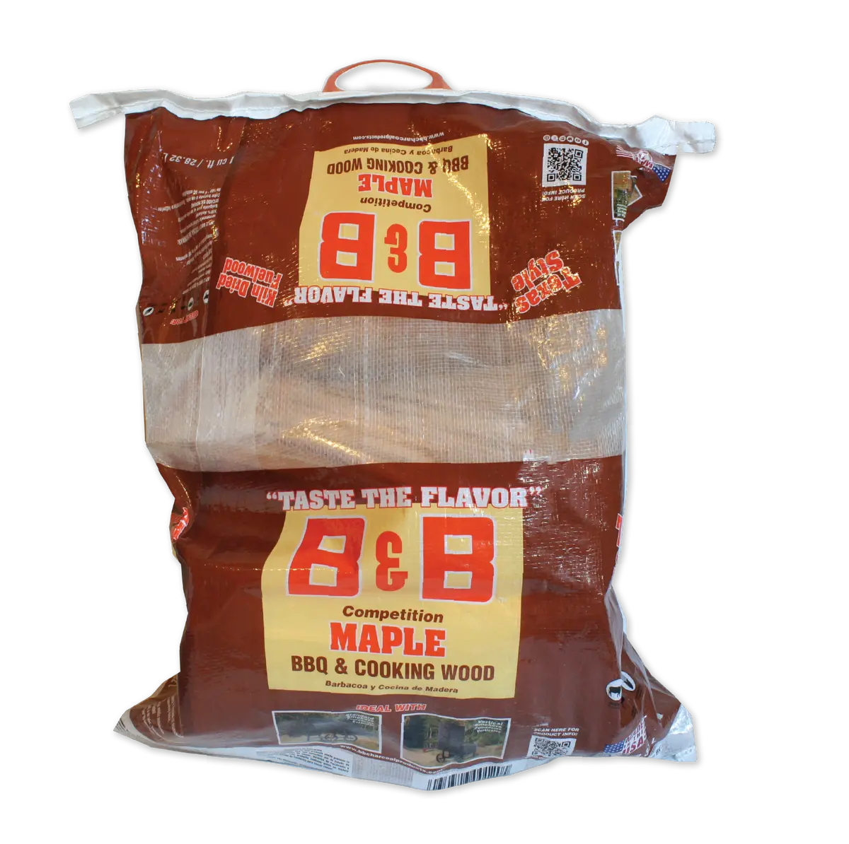 B&B Maple Bbq/Cooking Wood Logs 1 Cu Ft 12Kg 1
