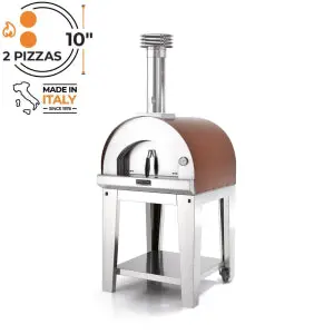 Fontana Margherita Rosso Wood Pizza Oven Including Trolley 1