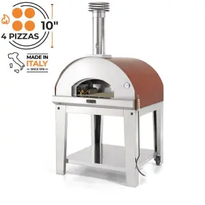 Fontana Marinara Rosso Wood Pizza Oven Including Trolley 1