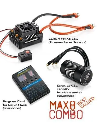 Ezrun Max 8 Combo(Traxxas Plug) 1