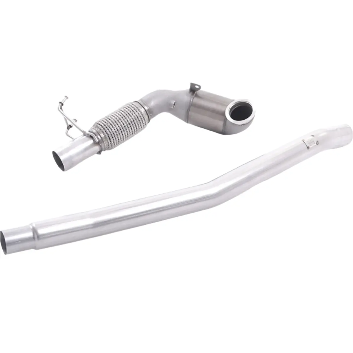 Milltek Cast Large Bore Downpipe And Hi-Flow Hjs Cat For Audi 8V S3 And Vw Mk7 Golf R (2015–2020) 1