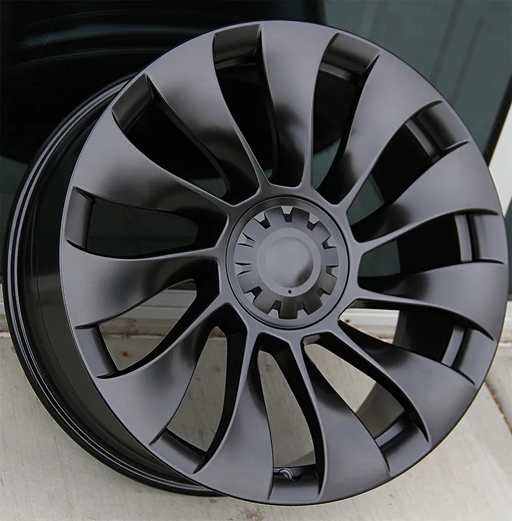 Tesla Wheels 2071 20X9.0 5X114.3 Matte Black Fit Model Y Model 3 Turbine 1