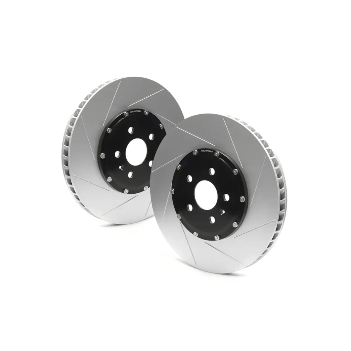 Neuspeed 2-Piece 357Mm Rear Slotted Brake Rotors | Mk8 R · 8Y S3 1