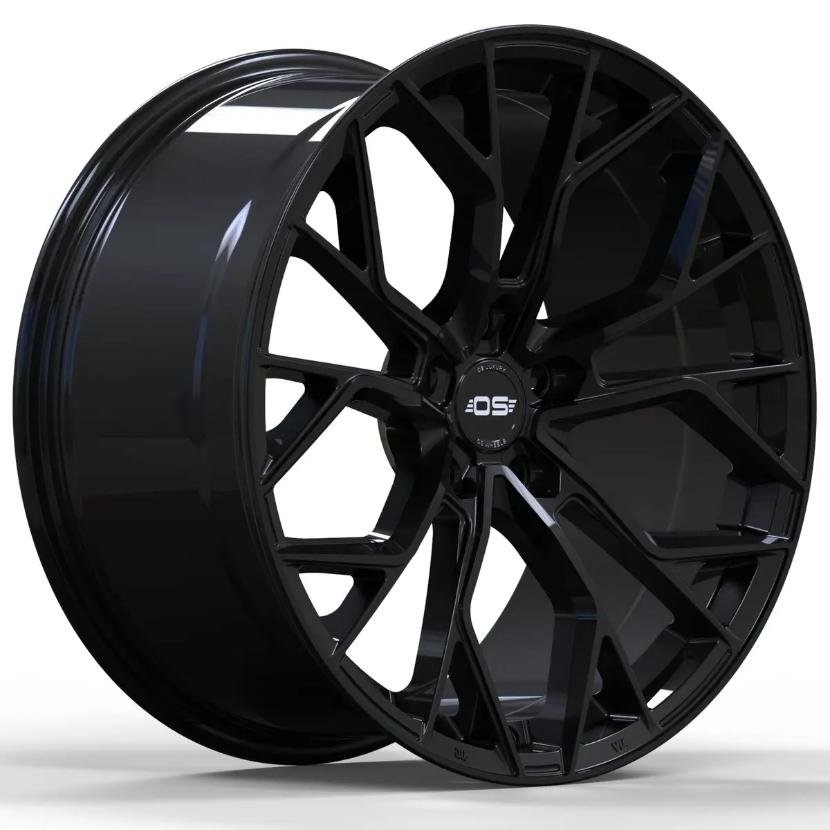 Mercedes Benz Wheels Si03 19X8.5/19X9.5 5X112 Et+32 Gloss Black Fit C E Cl Clk Slk S Class 300 350 450 550 1