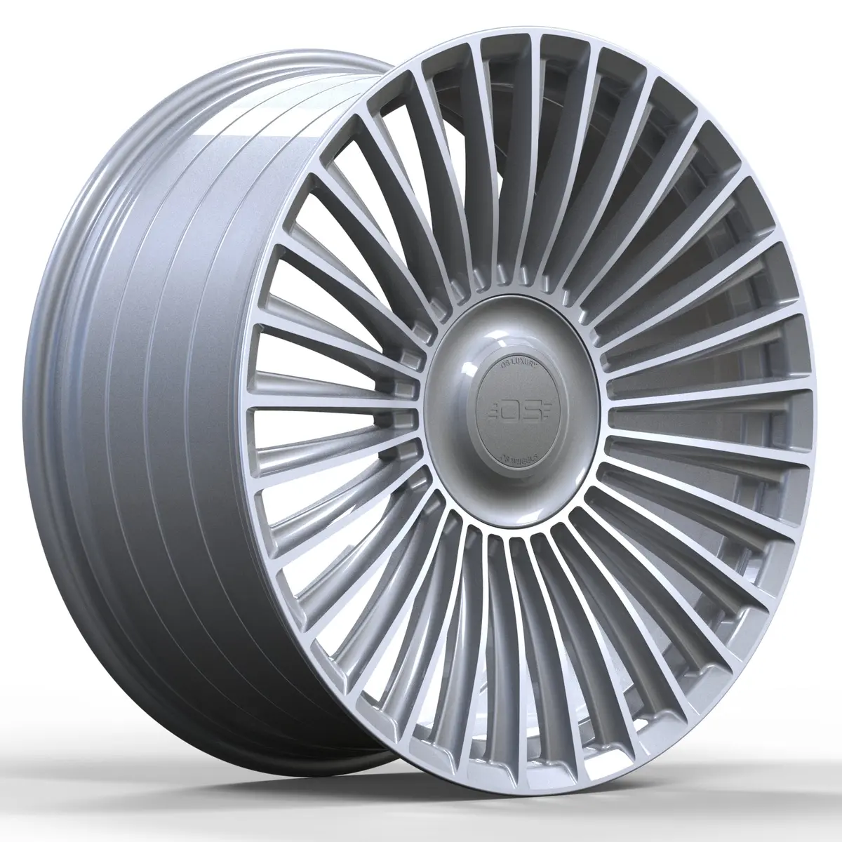 Os Wheels Ff02 Flow Forged Silver Machined 1