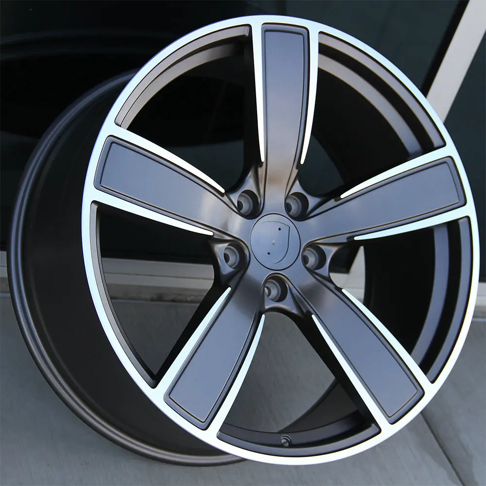 Porsche Wheels P005 22X10 5X130 Gunmetal Machined Fit Cayenne S Gts Turbo 1