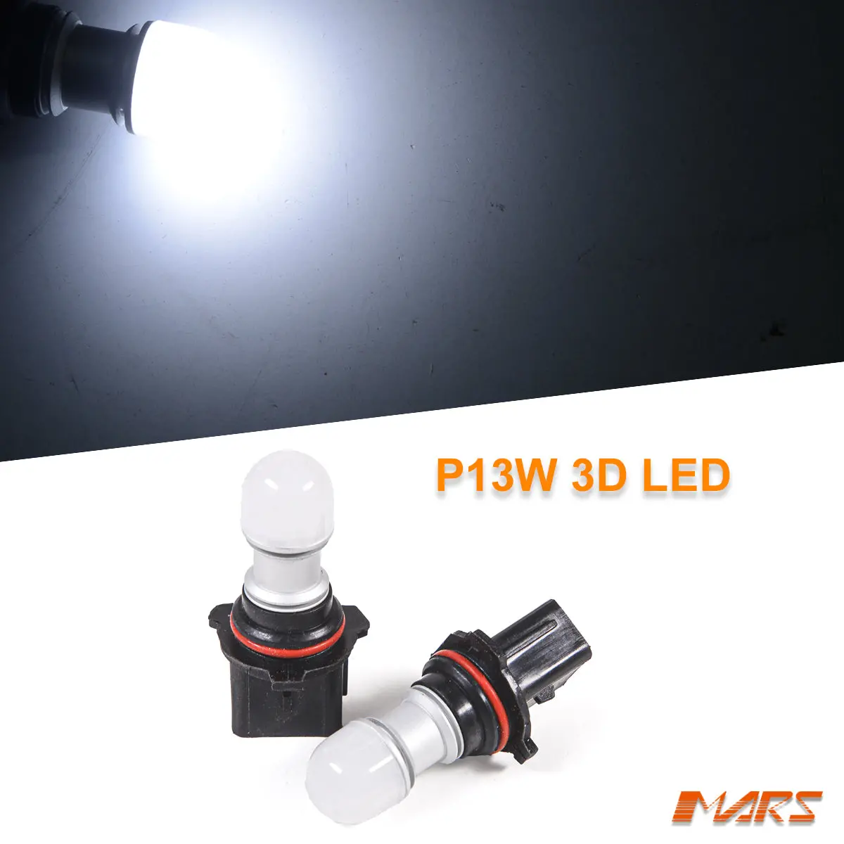2X Mars Performance P13w 3D Smd White Fog Light Led Bulbs 1