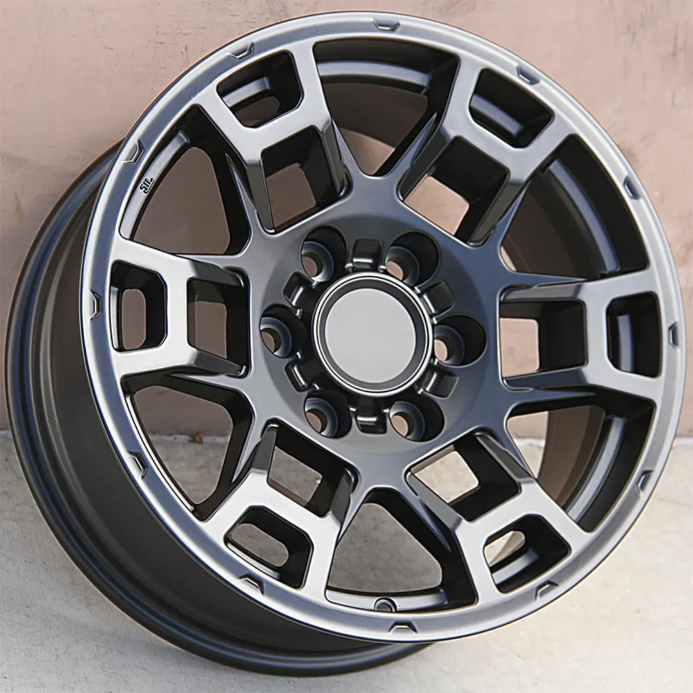 Toyota Wheels 1630 17X8 6X139.7 Matte Black Fit 4Runner Fj Cruiser Sequoia Tacoma Trd Style 1