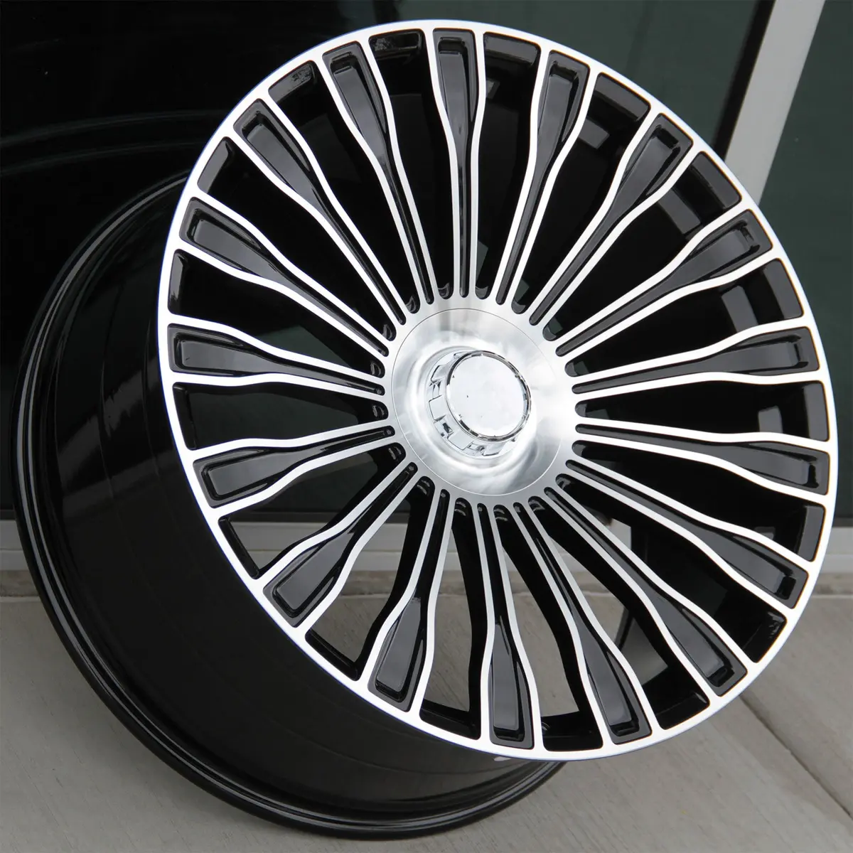 Mercedes Benz Wheels 9994 22X9/22X10 5X112 Black Machined Fit S Cl Class 350 400 450 500 550 1