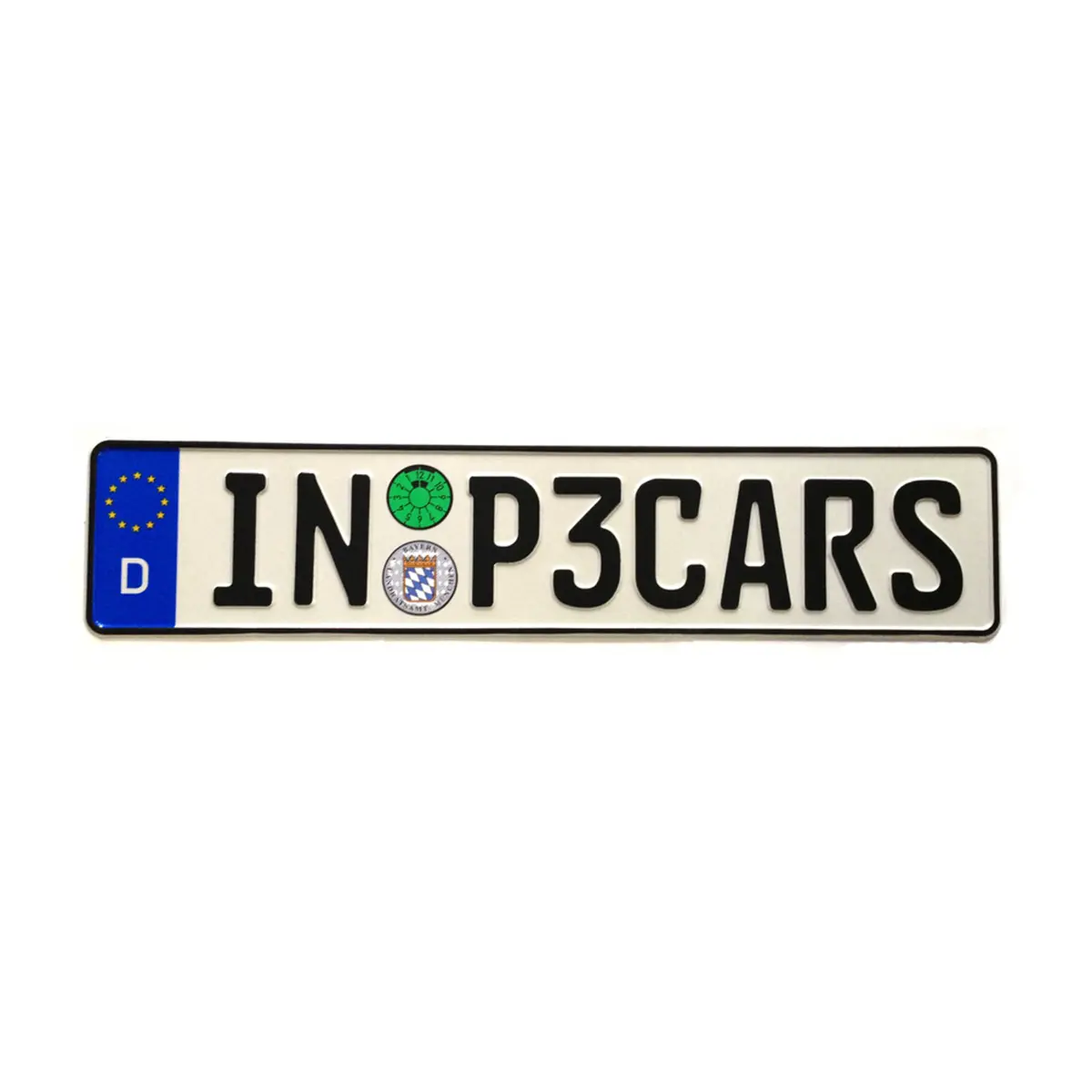 P3 Gauges In P3cars Euro License Plate 1