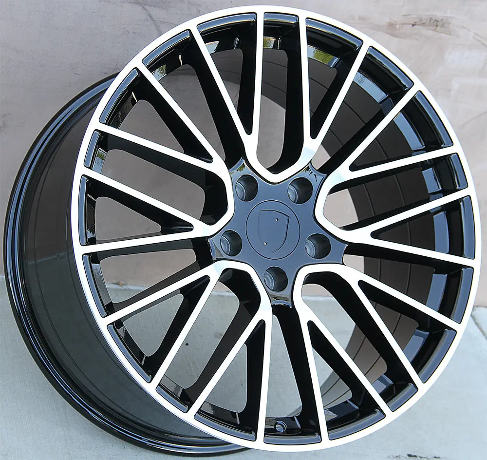 Porsche Wheels 5351 20X9 5X130 Black Machined Fit Cayenne S Gts Turbo 1