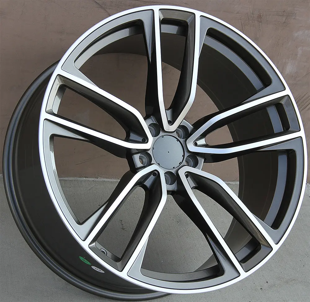Mercedes Benz Wheels 5461 22X9/22X10.5 5X112 Gunmetal Machined Fit Ml Gl Gle Gls Class 320 350 450 500 550 63 1