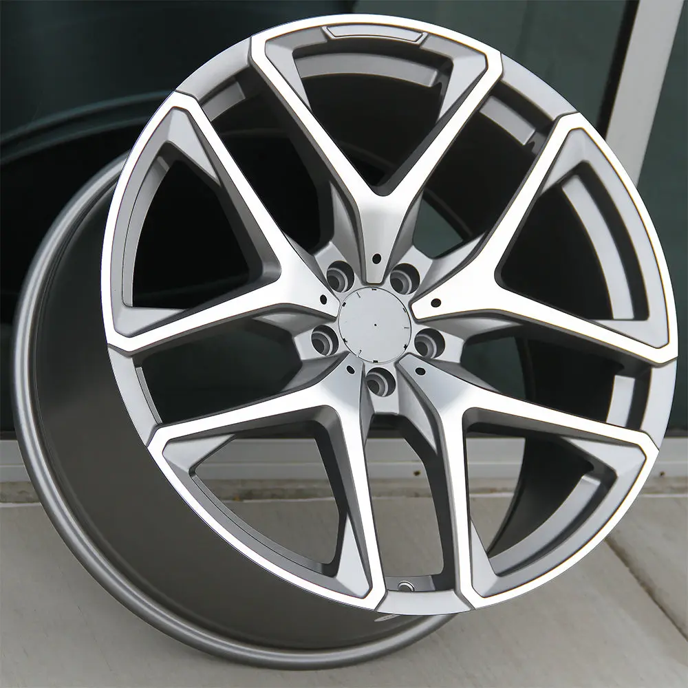 Mercedes Benz Wheels 5528 21X10/21X11 5X112 Gunmetal Machined Fitgle Gls Class 350 450 500 550 63 Coupe 1