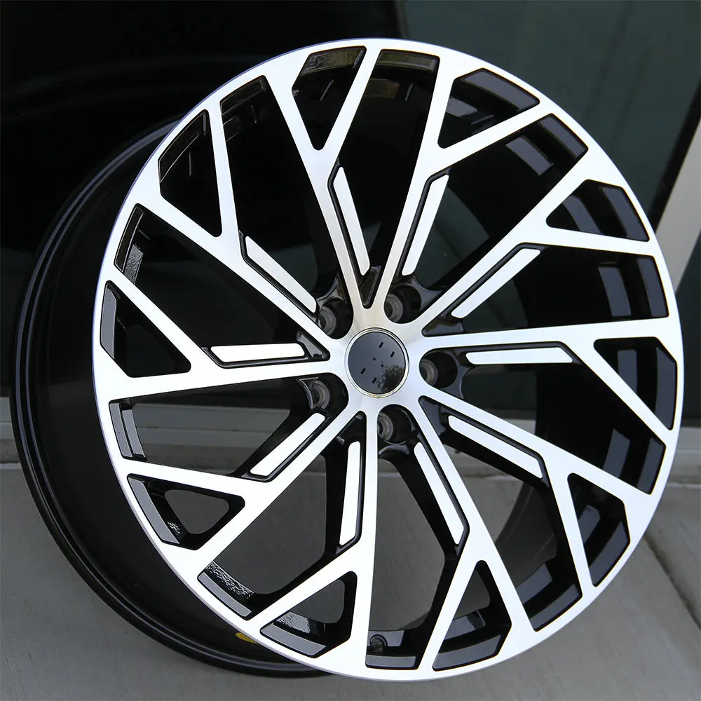 Audi Wheels 552 19X8.5 5X112 Black Machined Fit A3 S3 A4 S4 A5 S5 A6 Q3 Q5 1