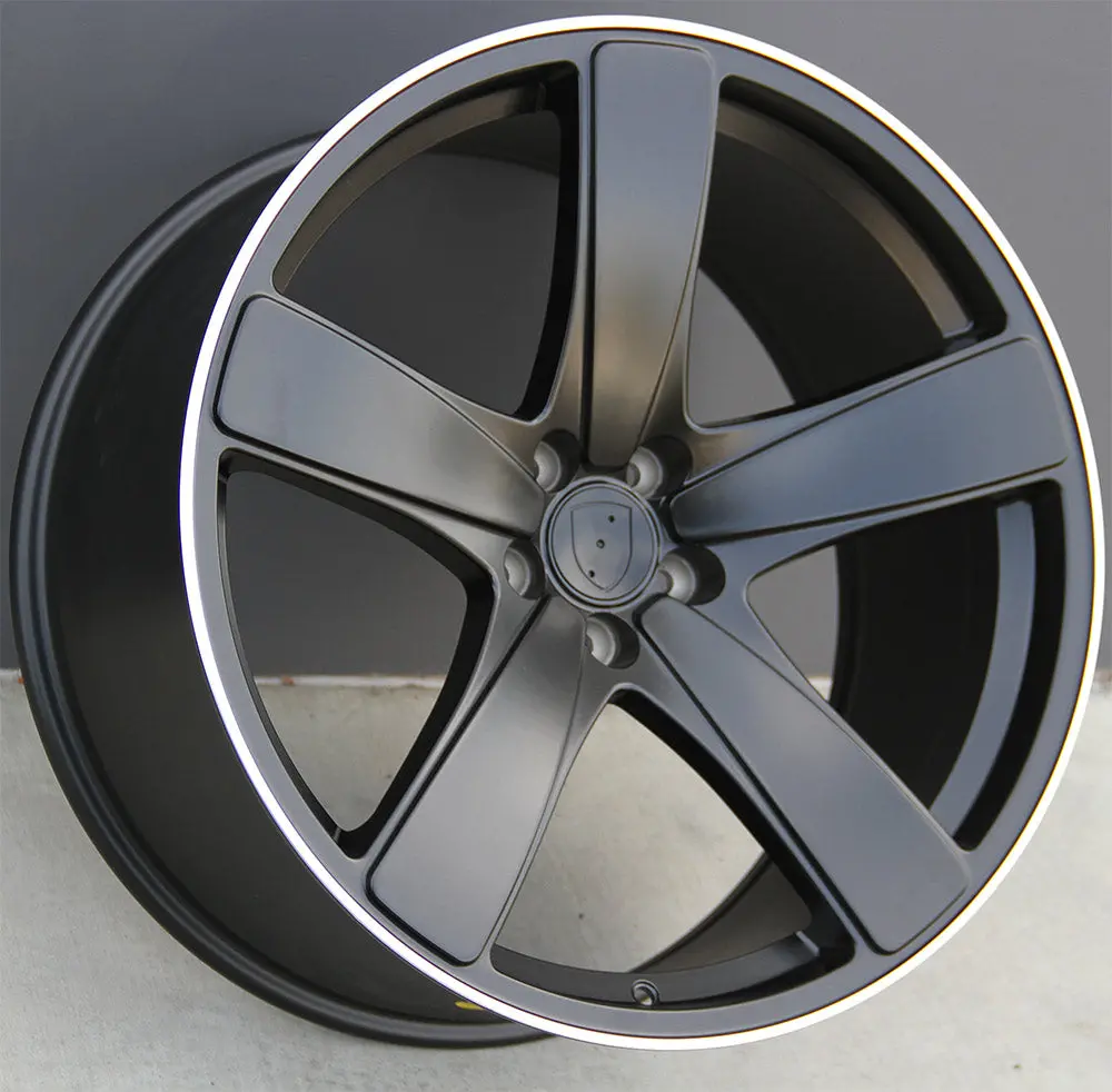 Porsche Wheels 5568 21X9/21X10 5X112 Matte Black Machined Fit Macan S Gts Turbo 1