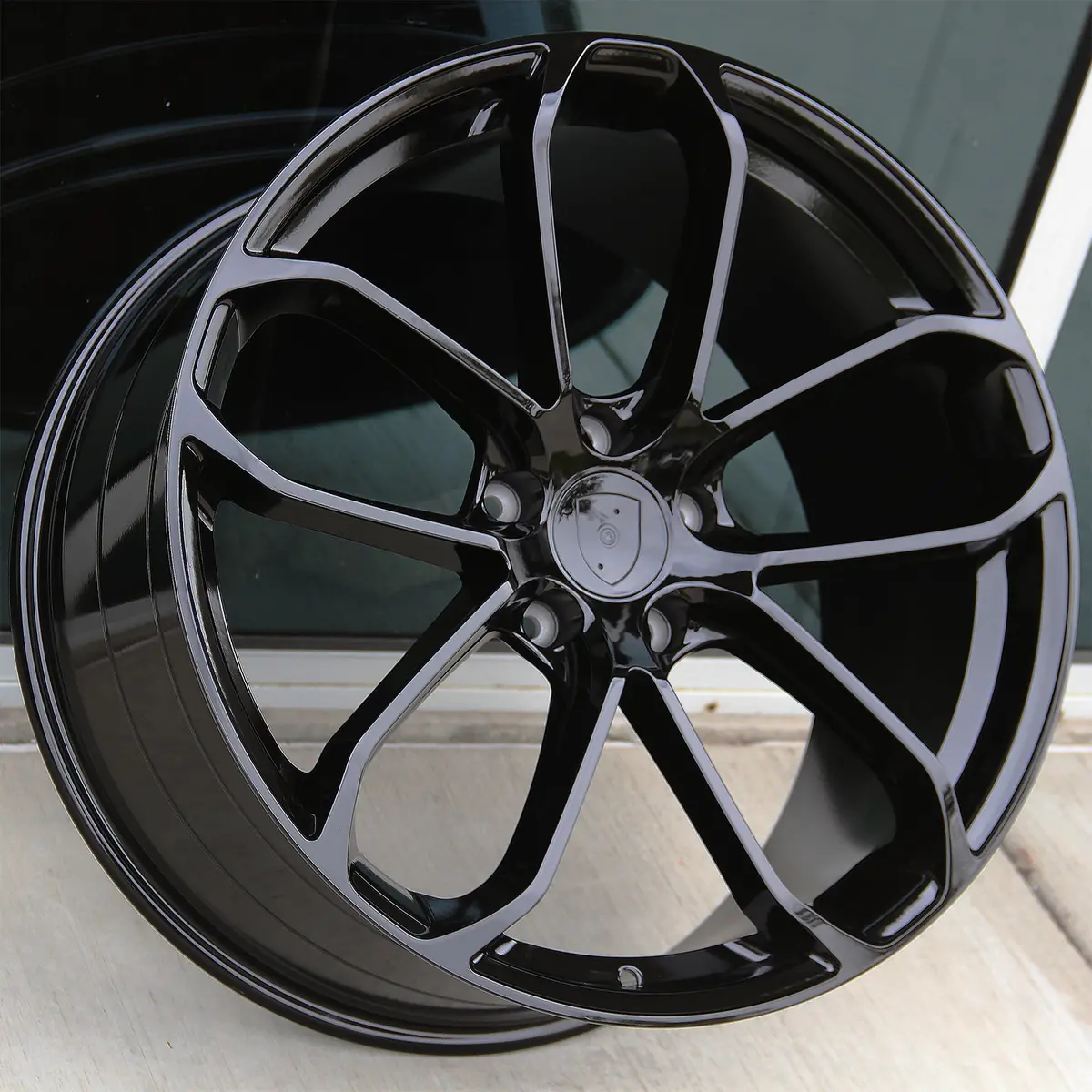 Porsche Wheels 2212 22X9.5/22X11 5X130 Gloss Black Fit Cayenne S Gts Turbo 1
