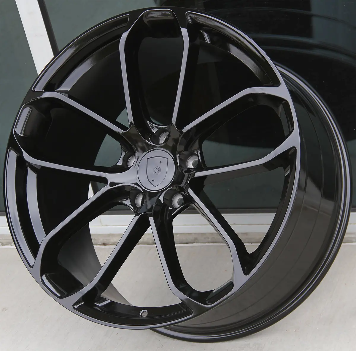 Porsche Wheels 2212 22X9.5/22X11 5X130 Gloss Black Fit Cayenne S Gts Turbo 2