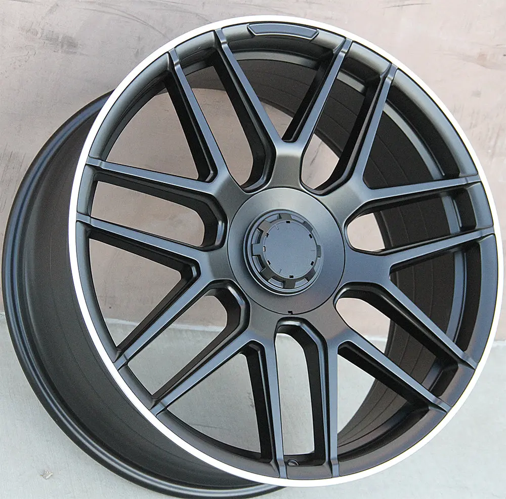 Mercedes Benz Wheels 7132 22X9/22X10 5X112 Matte Black Machined Fit S Cl Class 350 400 450 500 550 1