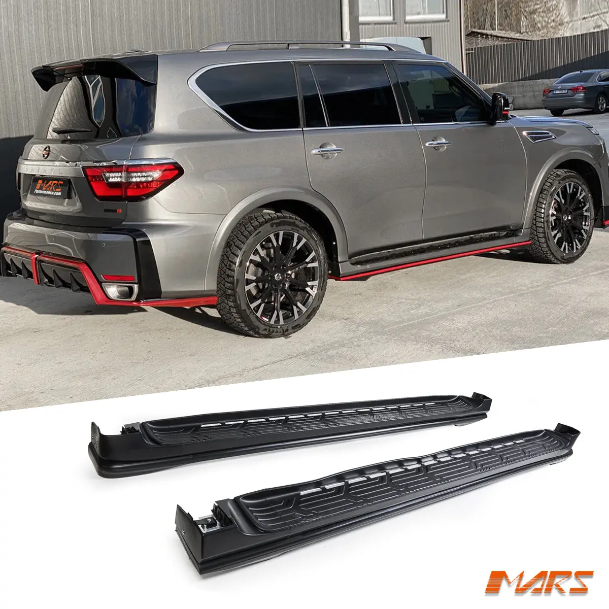 Nismo Style Lower Side Skirt Steps Bodykit For Nissan Patrol Y62 (2019–2026) 1