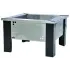 Napoleon Pft Patioflame Table Base With Stainless Steel Sides And Black Legs 1