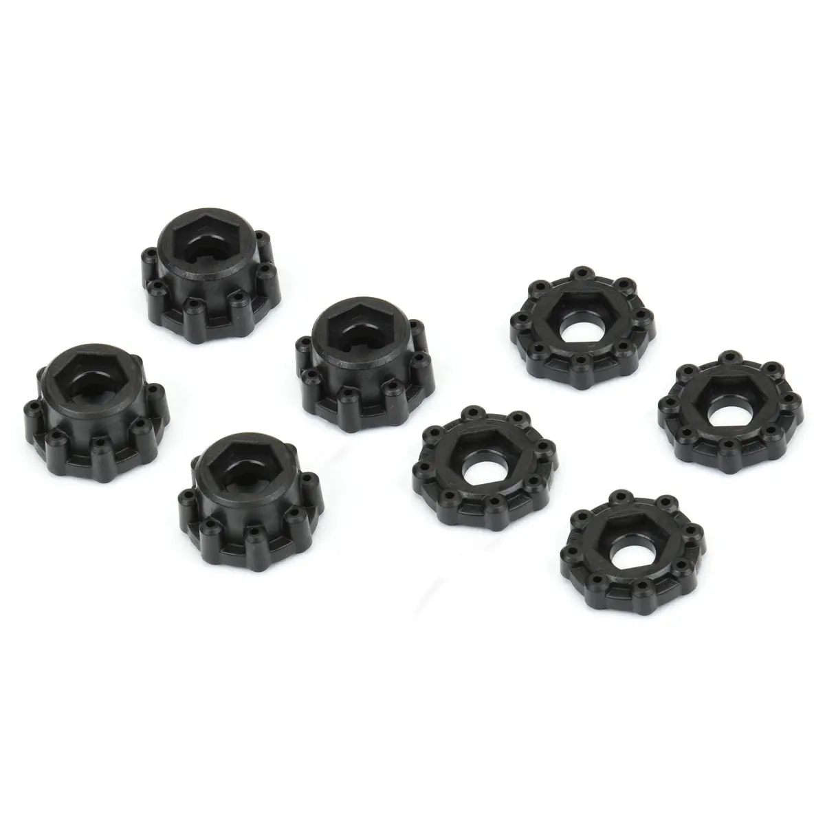 Pro Line Pro634500 1/8 8X32 To 17Mm Zero & 1/2" Offset Hex Adapters 1