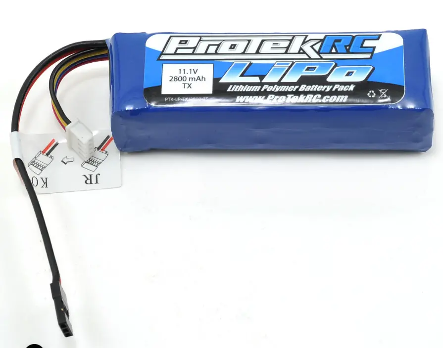 Protek Rc Ptk-5173 Lipo Transmitter Battery (11.1V/2800Mah) (Futaba/Jr/Spektrum/Ko) 1