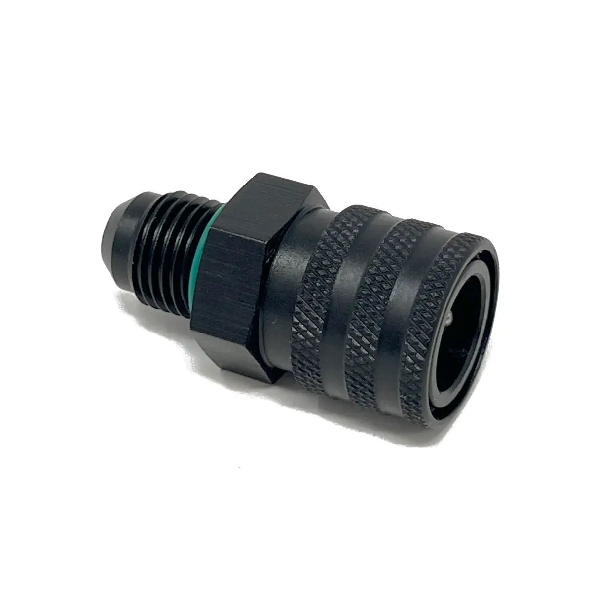 Precision Raceworks 6An Male Flare Orb To 3/8" Female Quick Connect Fuel Line Fitting | Vw · Audi · Bmw 1