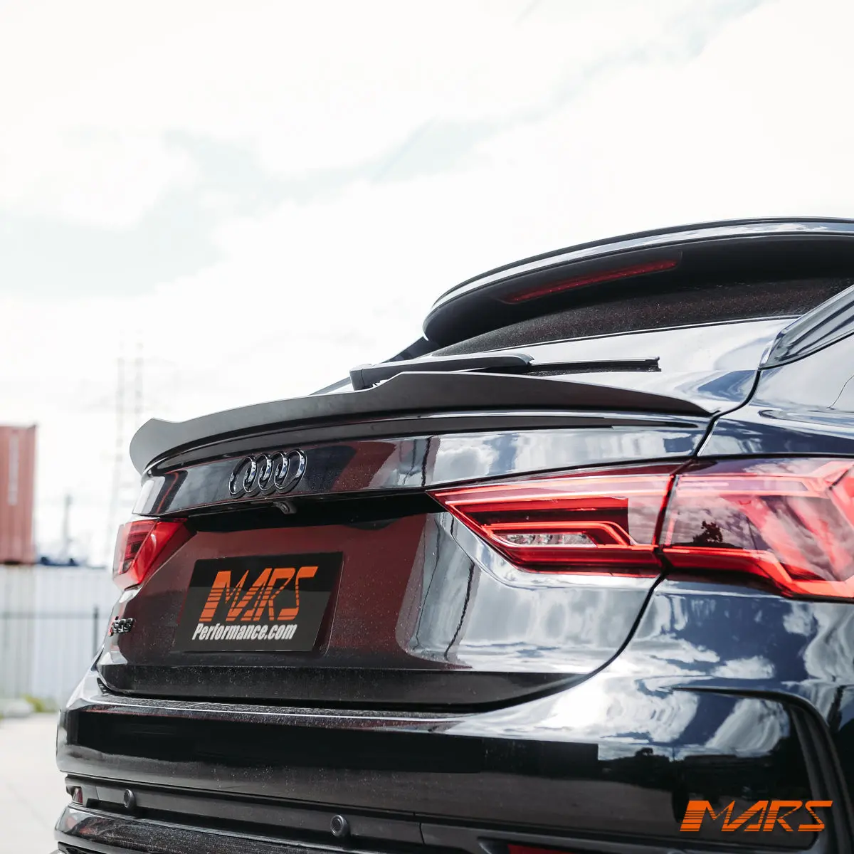 Gloss Black Rear Tail Gate Lip Spoiler Wing Bodykit For Audi Q3 Rs-Q3 F3 Sportback 2019+ 1