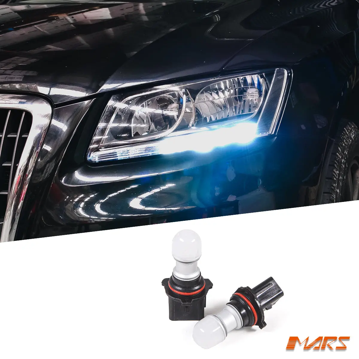 2X Mars Performance P13w 3D Led Smd White Drl / Parker Bulbs For Audi Q5 A4 B8 1