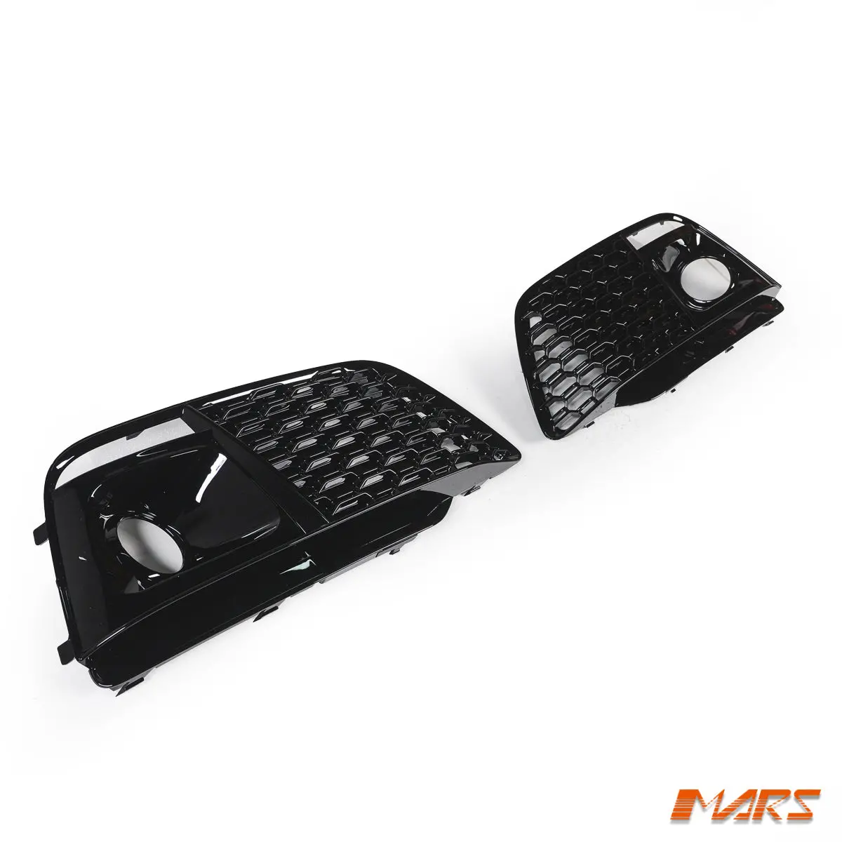 Gloss Black Rsq5 Style Front Bumper Bar Side Grill Fog Mesh Bodykit For Audi Q5 S-Line & Sq5 Fy 2017-2020 1