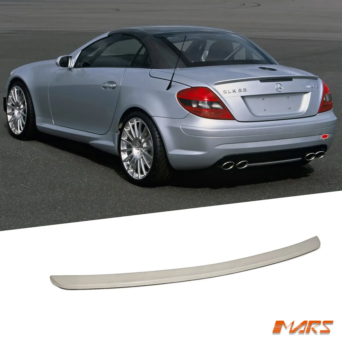 Amg Slk55 Style Abs Rear Trunk Lip Spoiler Wing Bodykit For Mercedes-Benz Slk-Class R171 (2004–2011) 1