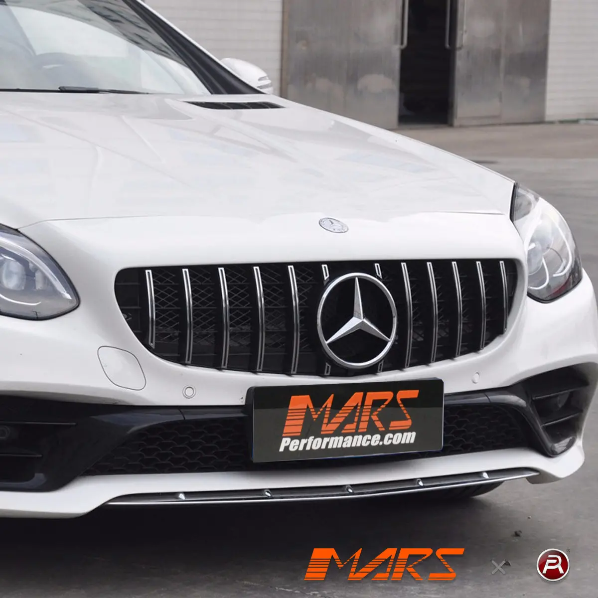 Amg Panamericana Style Front Bumper Bar Grill Grille Bodykit For Mercedes-Benz Slc-Class R172 & Slc43 2016-2020 1