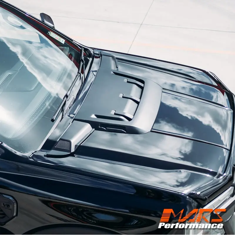 Black 3 Pieces Bonnet / Hood Scoop Plastic Vent Bodykit For New Gen Ford Ranger & Everest 2022-2025 1