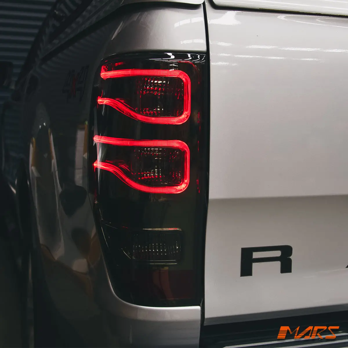 Smoked Red 3D Stripe Bar Led Tail Lights For Ford Ranger Px T6 Mk1 Mk2 Mk3 2011-2021 1