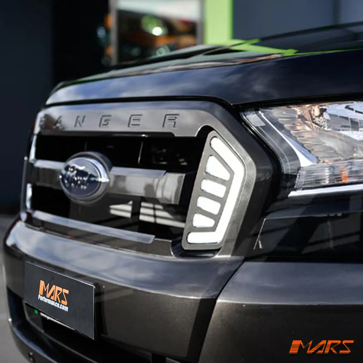 Mars Front Bumper Bar Grill Grille Led Drl Lights For Ford Ranger Px Mk2 2015-2018 1