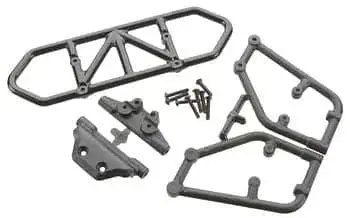 Rpm 80122 Rear Bumper Black Slash 4X4 1
