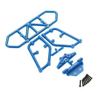 Rpm 80125 Rear Bumper Blue Slash 4X4 1