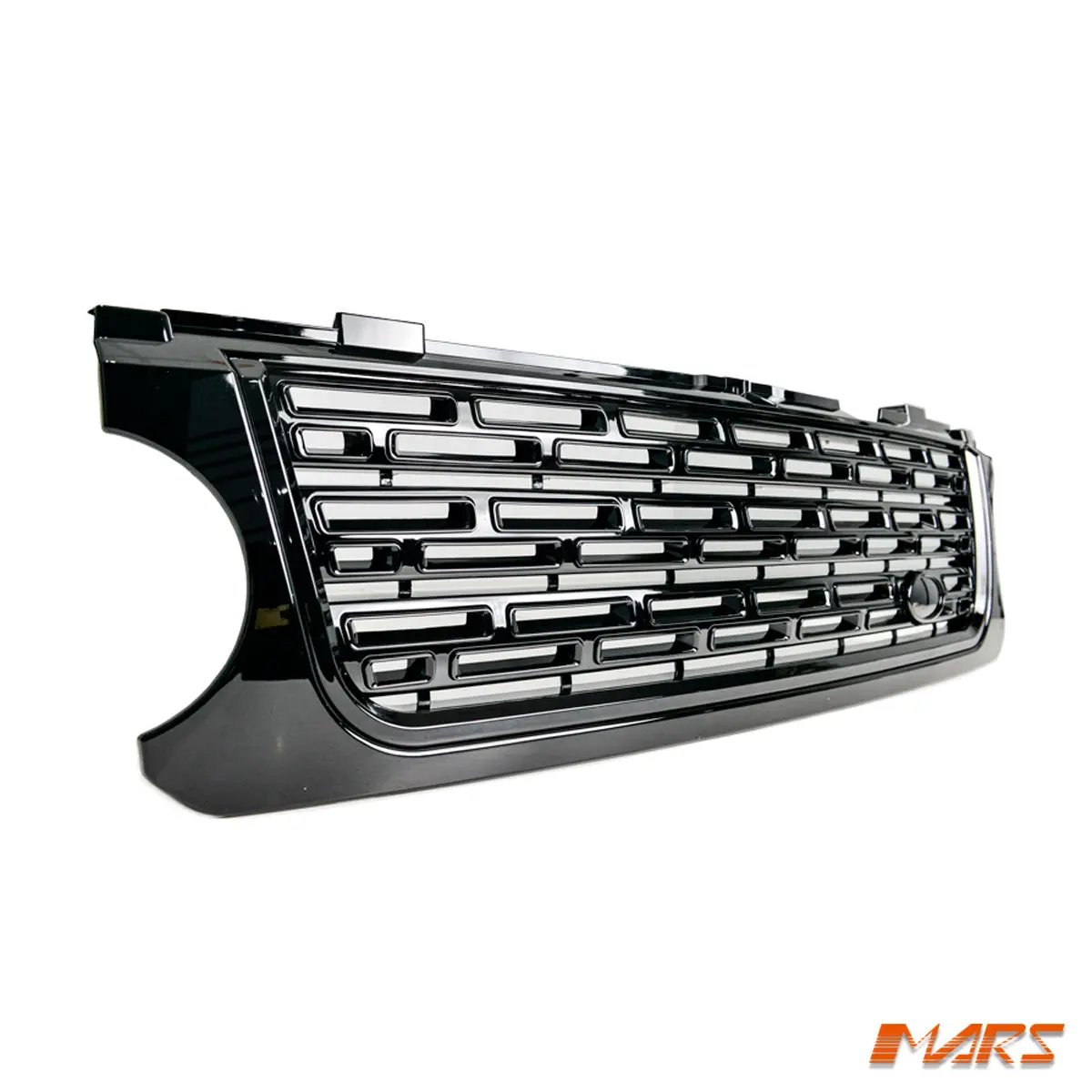 Gloss Black Autobiography Style Front Bumper Bar Grille Grill Bodykit For Land Rover L322 Range Rover Vogue 2006-2009 1