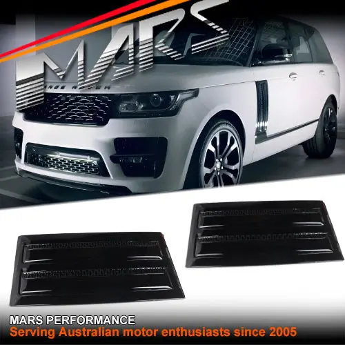 Gloss Black Svo Style Door Moulding Trim Side Vents Bodykit For Land Rover Range Rover Vouge L405 2013-2021 1