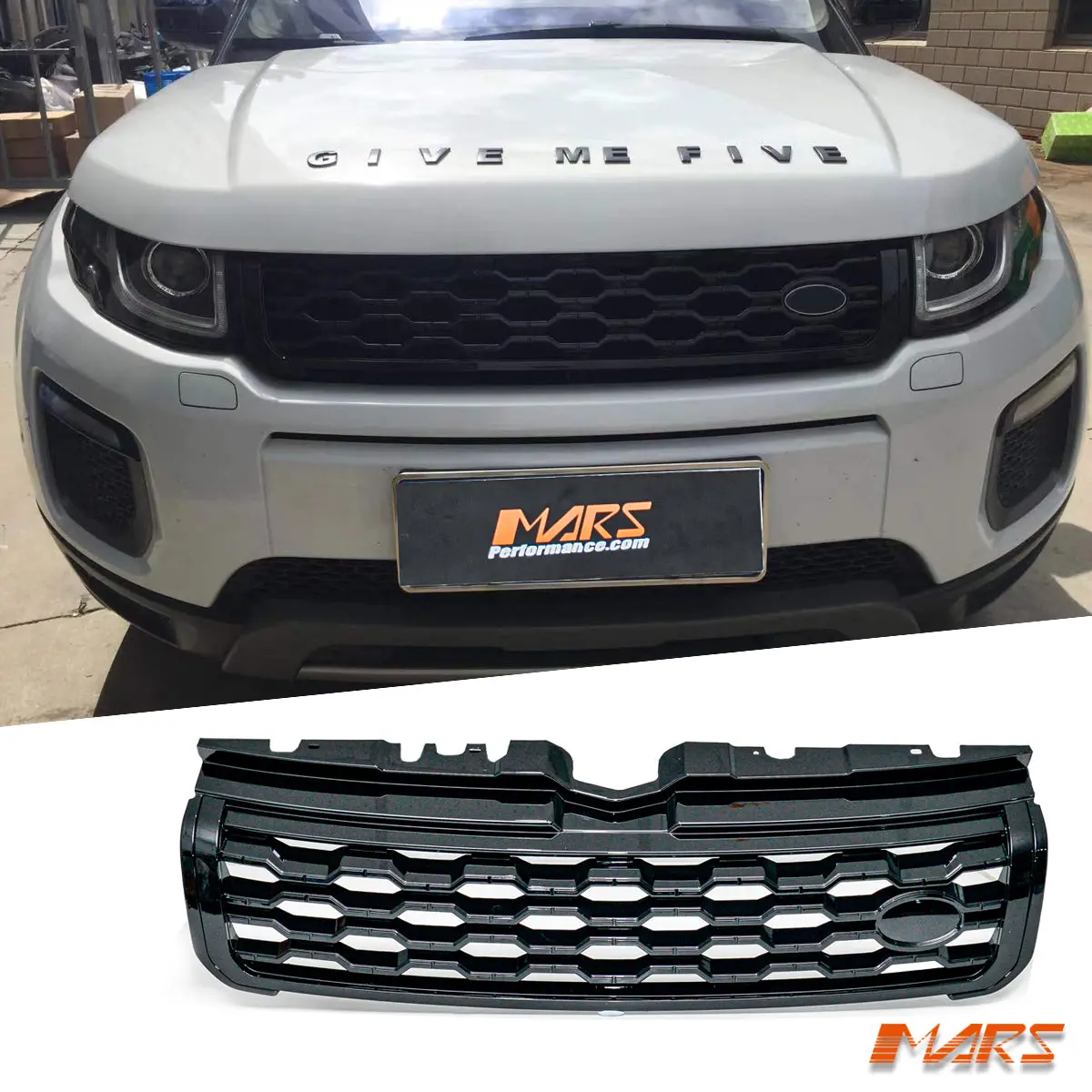 Gloss Black L551 Update Style Front Bumper Bar Grille Grill Bodykit For Land Rover Range Rover Evoque L538 2011-2018 1